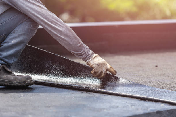 Professional Basement Waterproofing technician working in Wayne, PA